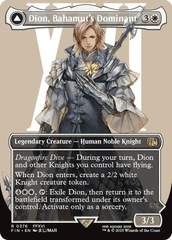Dion, Bahamut's Dominant // Bahamut, Warden of Light - Borderless - Foil